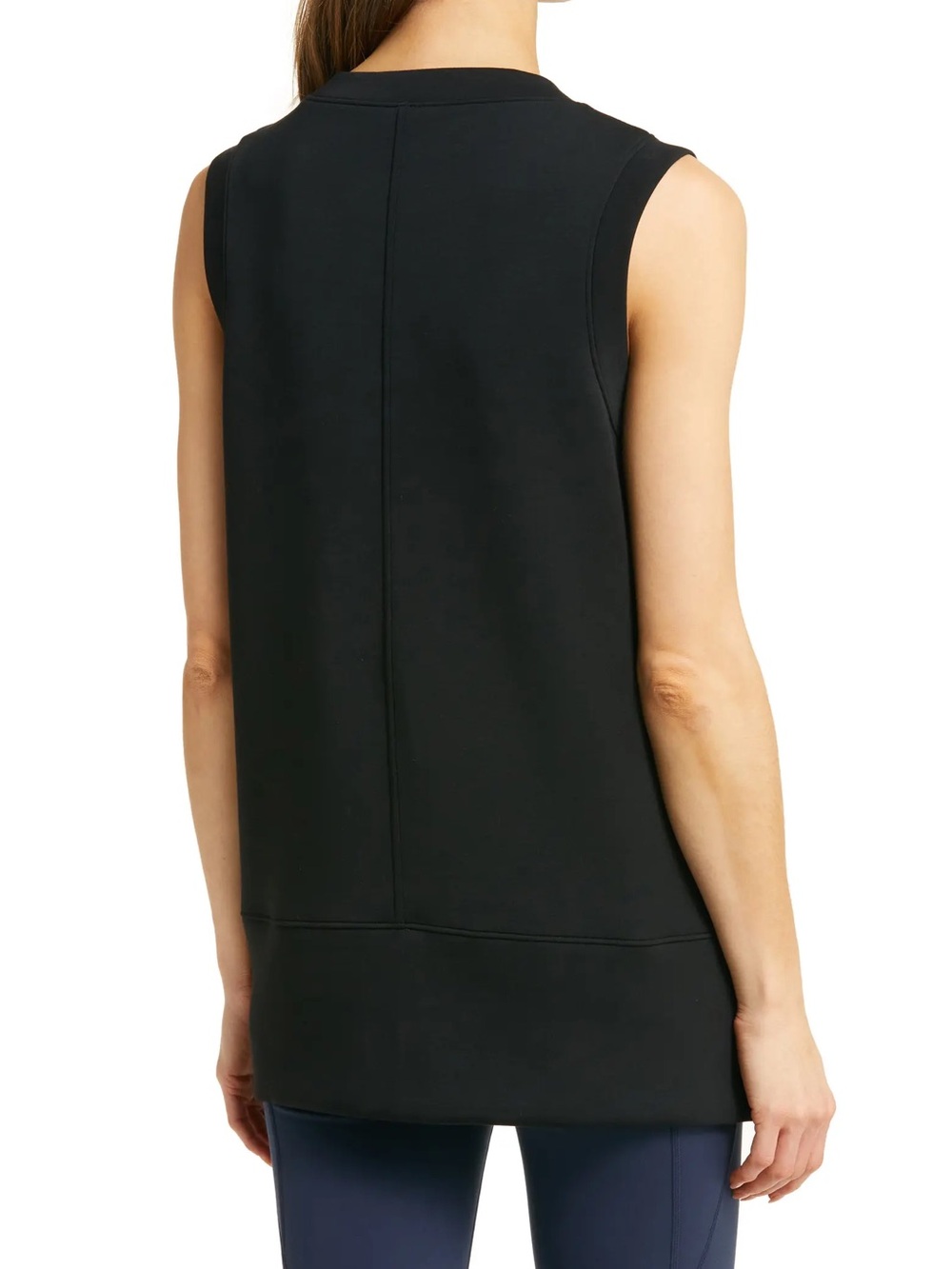 SPANX Air Essentials Black Tunic Tank Top - Picture 2 of 5